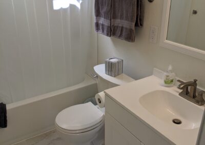 New tile floor with toilet and vanity replacement in Grand Junction